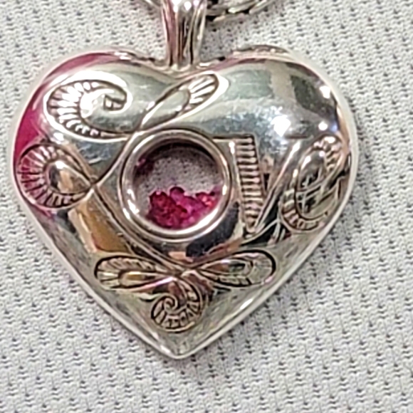 BRIGHTON RETIRED PURE LOVE RARE SLIP CHAIN PENDENT NECKLACE NWOT ✨️ - Picture 4 of 6